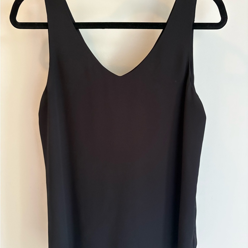 RW&CO. Classic Black V-Neck Blouse